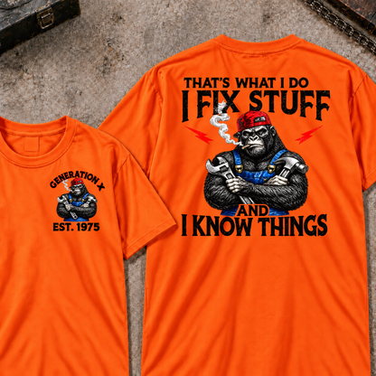 Custom EST.Year That¡¯s What I Do I Fix Stuff And I Know Things Tee