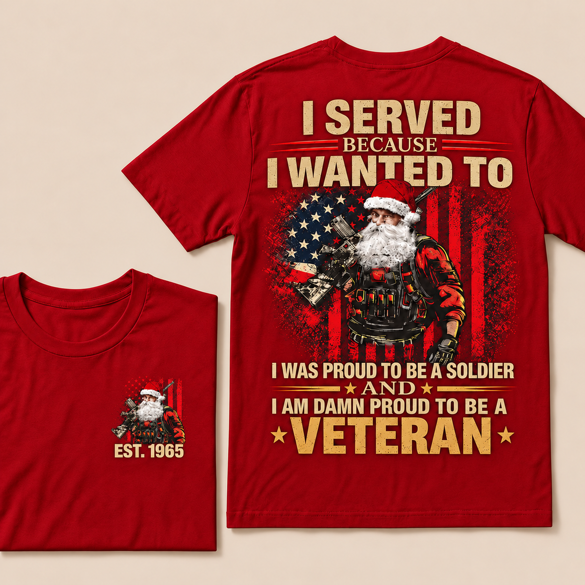 I Served Because I Wanted To I Was Proud To Be A Soldier And I Am Damn Proud To Be A Veteran Custom Year T-shirt