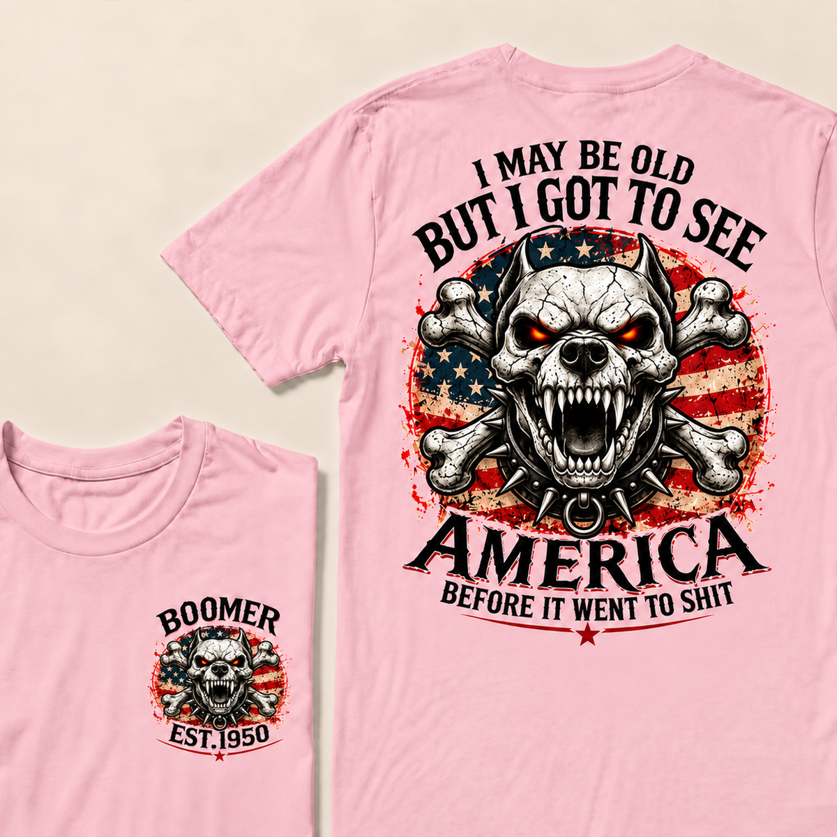I May Be Old But I Got To See America Before It Went To Shit Custom Year T-shirt