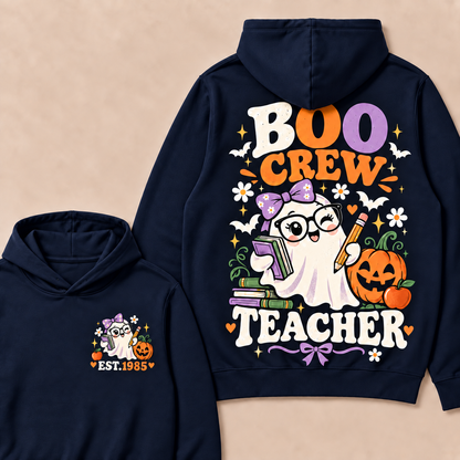 Boo Crew Teacher Custom Year Hoodies