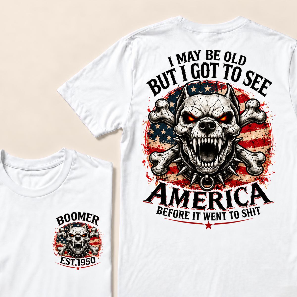 I May Be Old But I Got To See America Before It Went To Shit Custom Year T-shirt