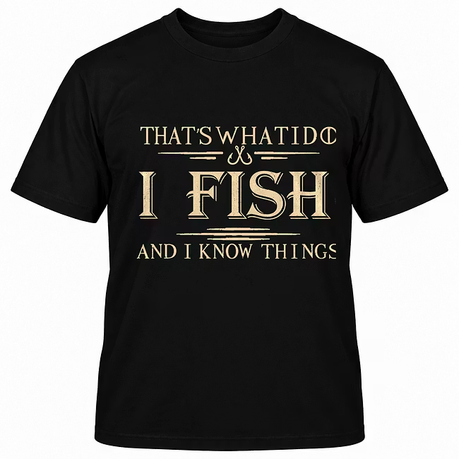 That's What I Do I Fish And I Know Things T-shirt