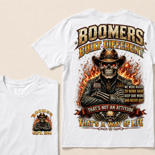 Boomers Built Different That's Not An Attitude That's A Way Of Life CustomYear T-shirt