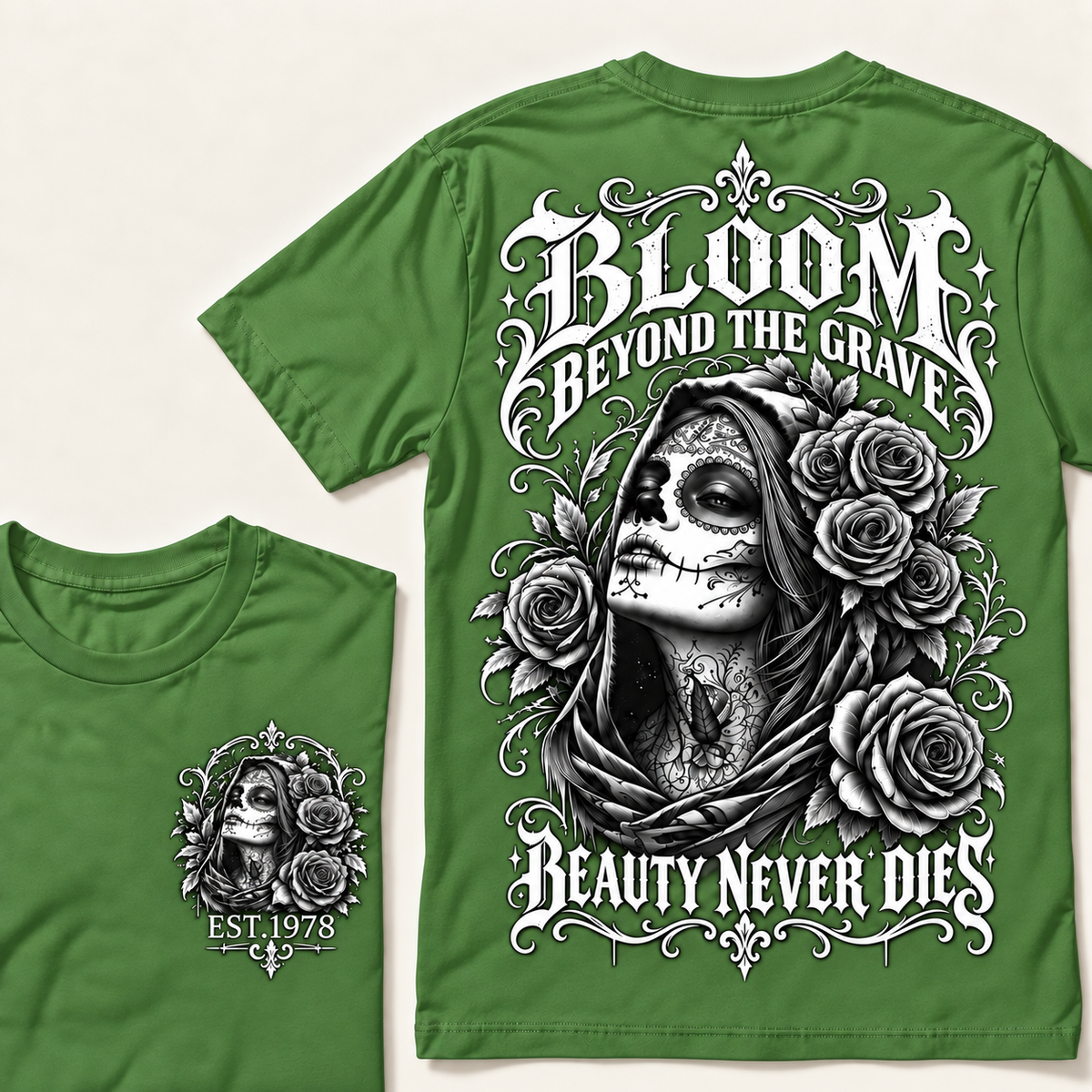 Bloom Beyond The Grave Beauty Never  Dies T-Shirt