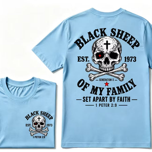 Black Sheep Of My Family Custom Est.Year T-shirt