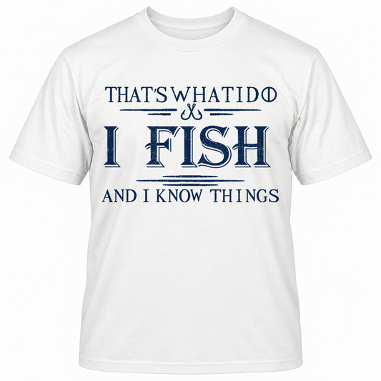 That's What I Do I Fish And I Know Things T-shirt