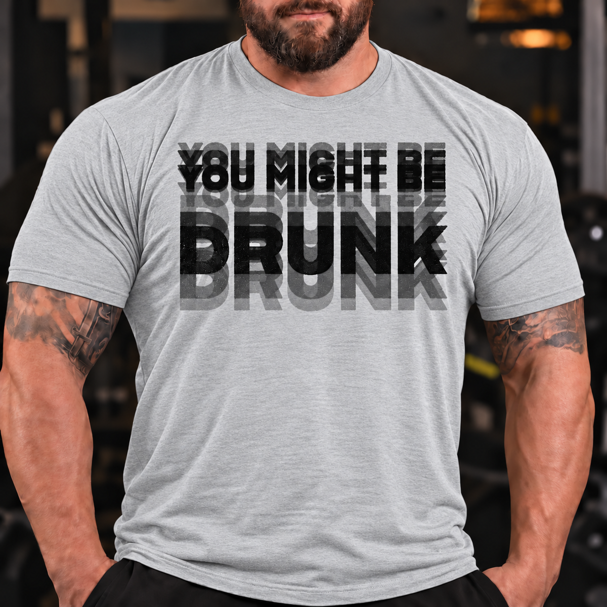 'You Might Be Drunk' Short Sleeve Lifestyle Mens Funny Graphic T-Shirt
