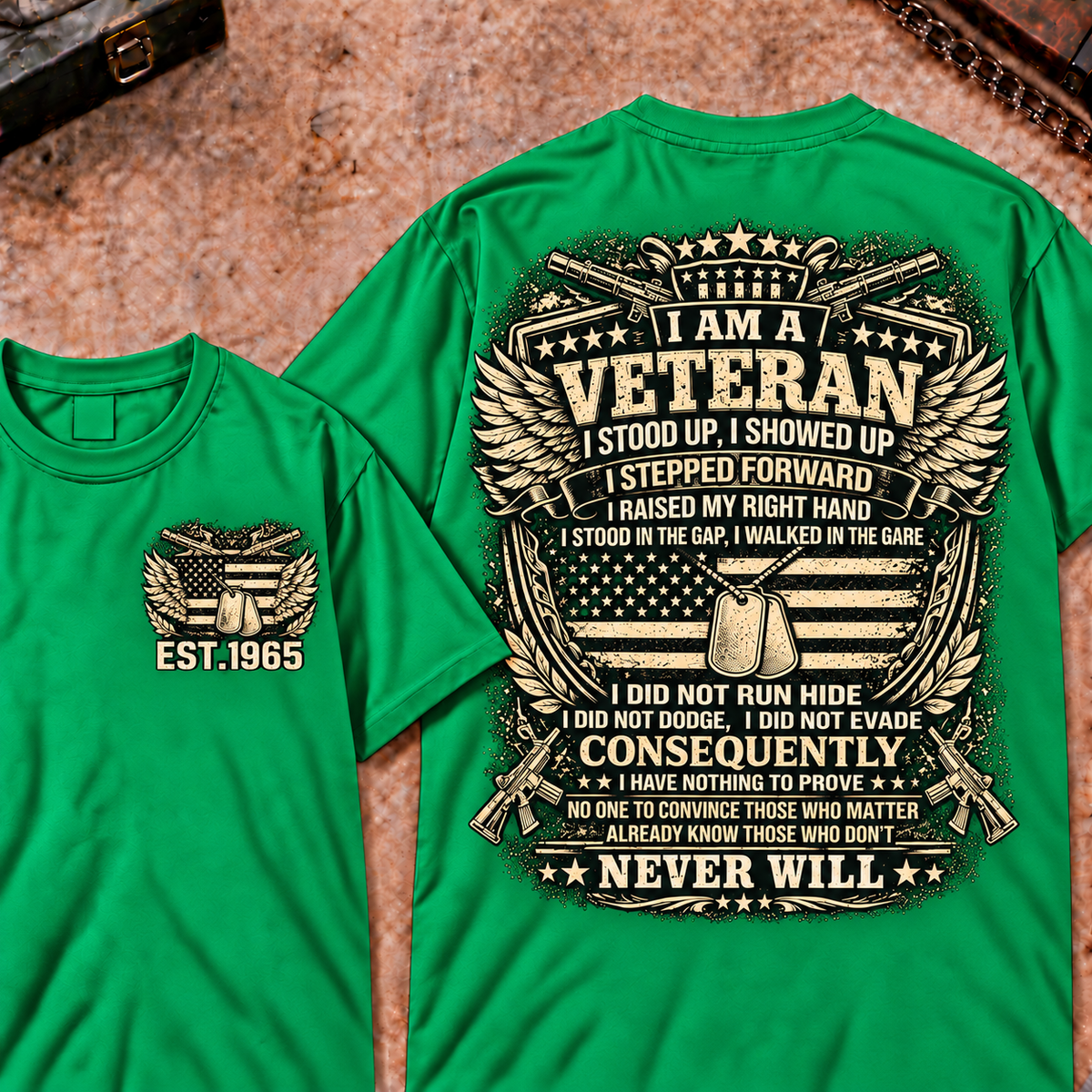 I Am A Veteran I Stood Up Custom Your Year Tops