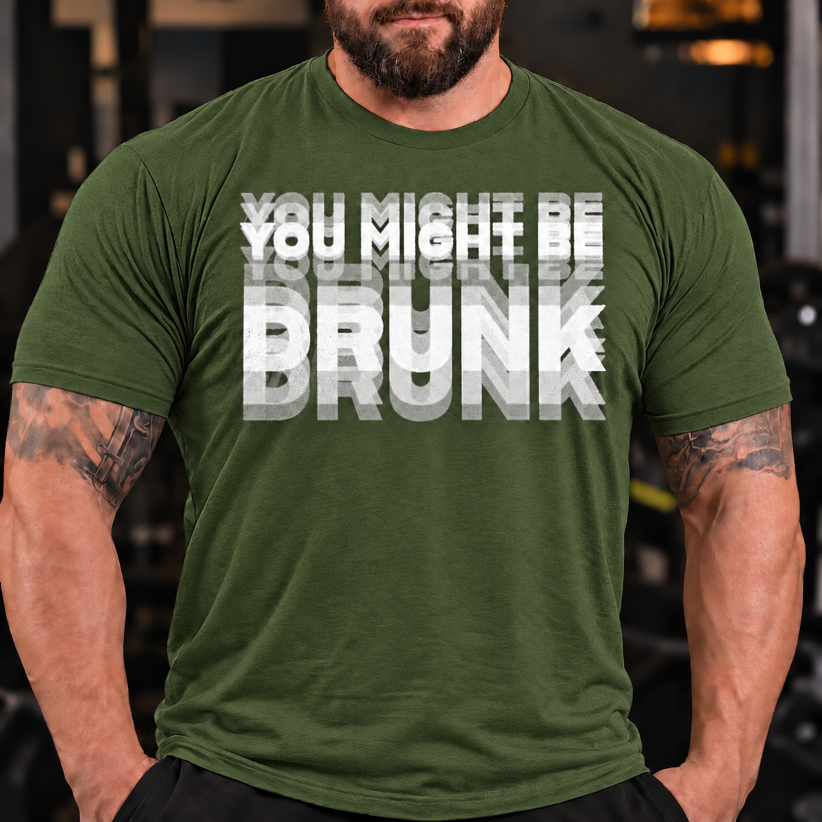 'You Might Be Drunk' Short Sleeve Lifestyle Mens Funny Graphic T-Shirt