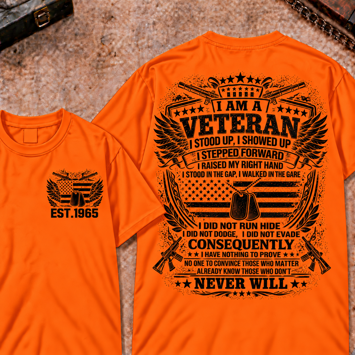 I Am A Veteran I Stood Up Custom Your Year Tops