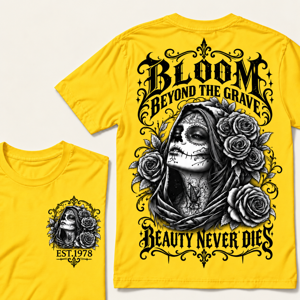 Bloom Beyond The Grave Beauty Never  Dies T-Shirt