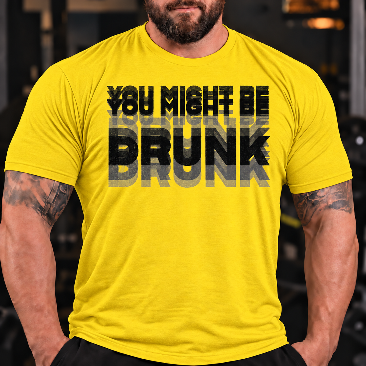 'You Might Be Drunk' Short Sleeve Lifestyle Mens Funny Graphic T-Shirt