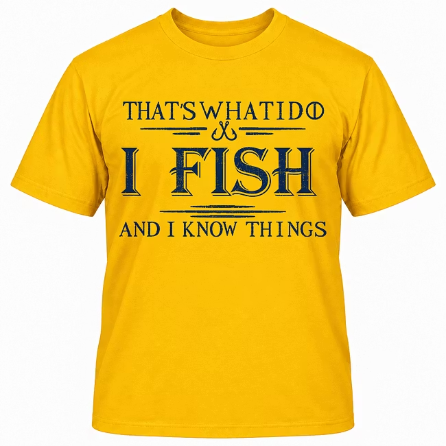 That's What I Do I Fish And I Know Things T-shirt